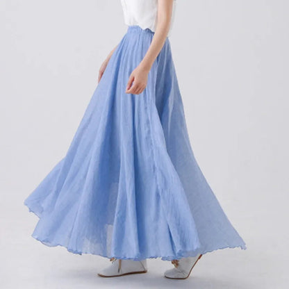 SRENE BREEZE LINEN MAXI SKIRT