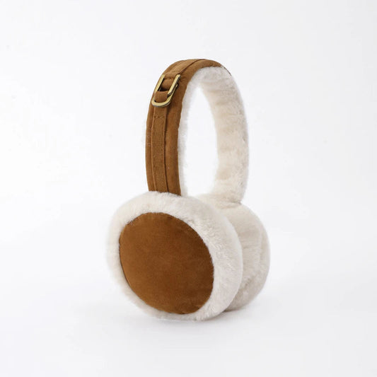 Faux Shearling & Suede Earmuffs