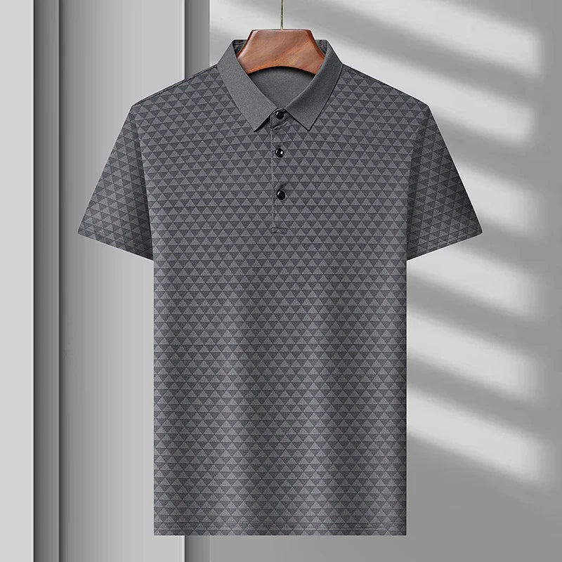 L. Bianchi Silk Polo Shirt